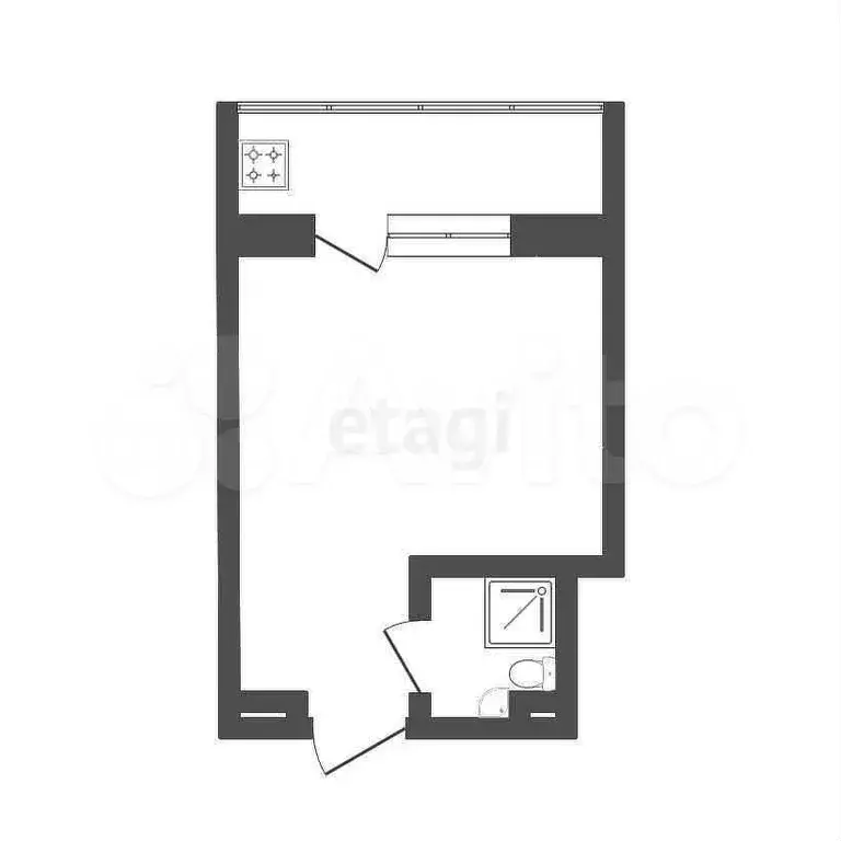 Квартира-студия, 19 м, 8/8 эт. - Фото 0
