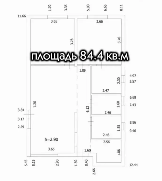 Дом в посёлок городского типа Джубга, Ореховая улица, 47 (85 м) - Фото 1