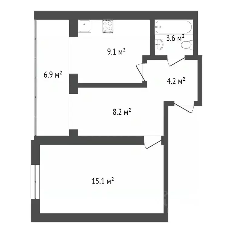 2-к кв. Саратовская область, Саратов Первомайская ул., 37/45 (56.0 м) - Фото 2
