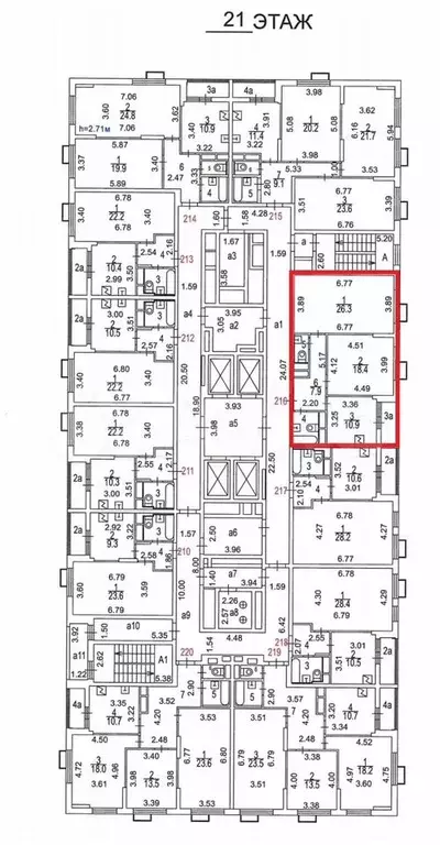 Аукцион: 2-к. квартира, 68,8 м, 21/25 эт. - Фото 1