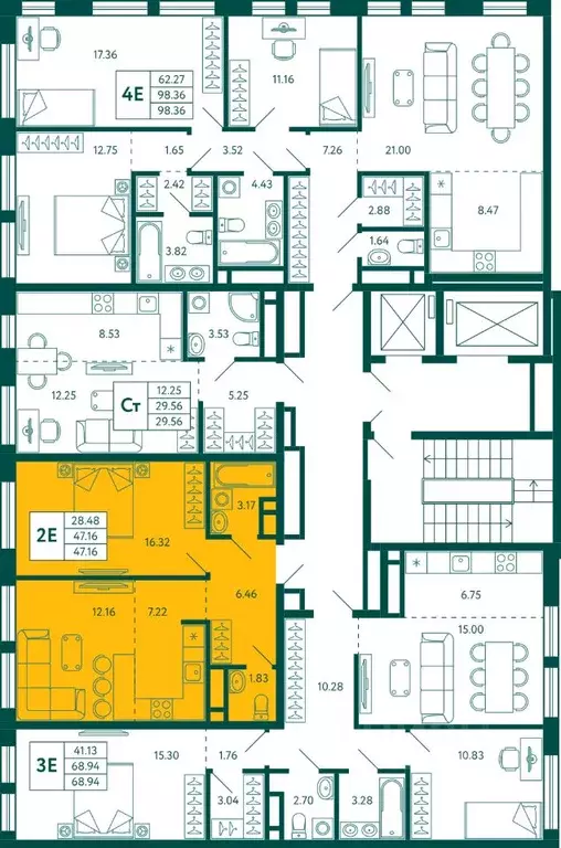1-к кв. Башкортостан, Уфа Зеленая Роща жилрайон, Терле Парк жилой ... - Фото 2