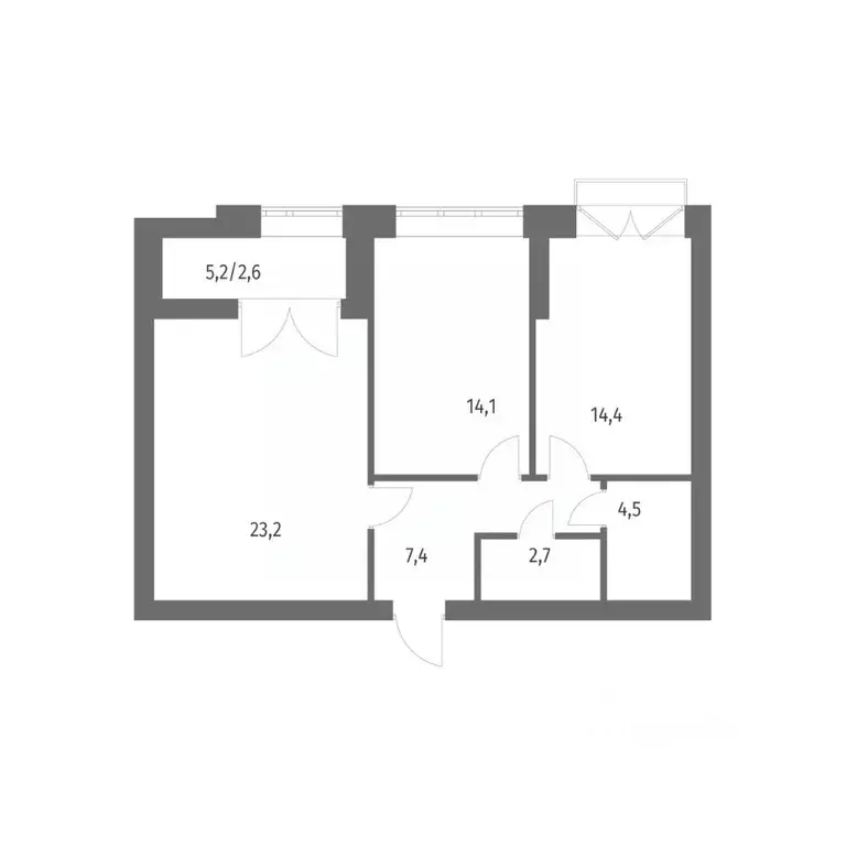 2-к кв. Санкт-Петербург ул. Академика Константинова, 1к1 (68.9 м) - Фото 0