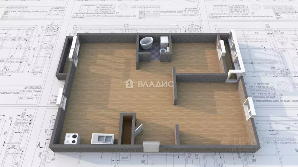 3-к кв. Иркутская область, Ангарск 18-й мкр, 9 (60.0 м) - Фото 0