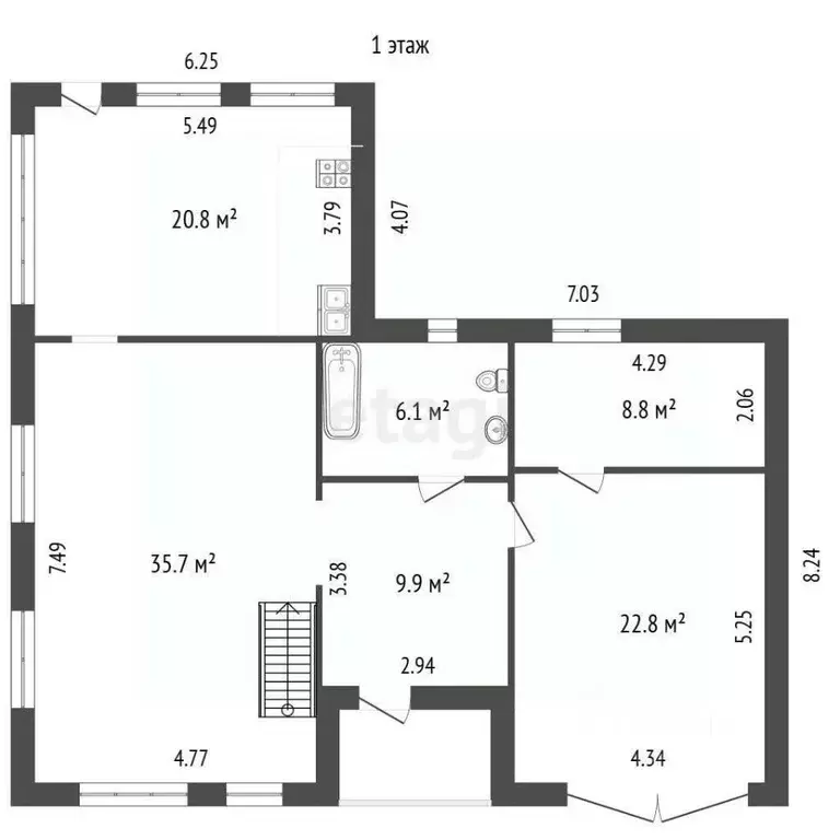 Дом в Вологодская область, д. Болтино 9 (168 м) - Фото 1
