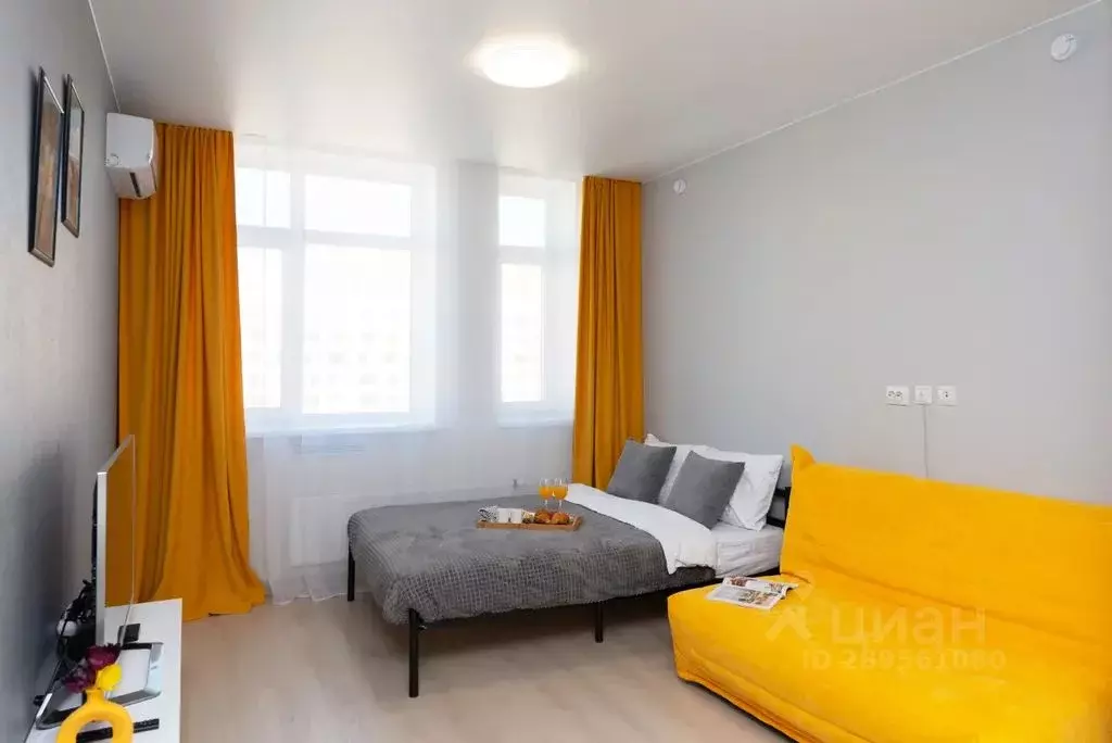 Студия Тюменская область, Тюмень ул. Алматинская, 6 (27.0 м) - Фото 2