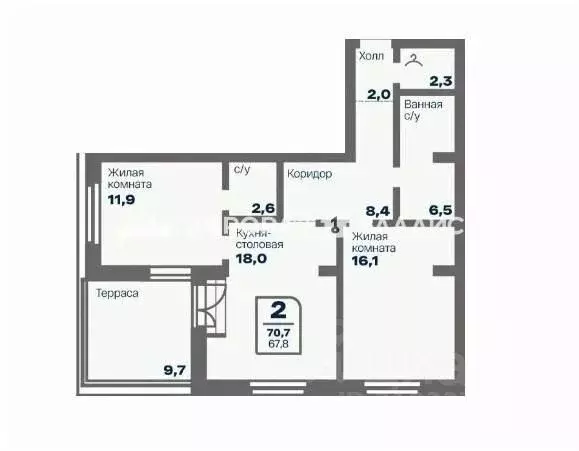 2-к кв. Челябинская область, Магнитогорск Советская ул., 132Б (67.8 м) - Фото 0
