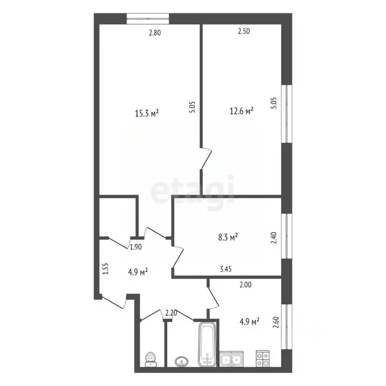 3-к кв. Хабаровский край, Имени Лазо район, с. Бичевая Больничный ... - Фото 1