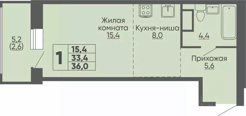 Студия Чувашия, Чебоксары ул. Академика РАН Х.М. Миначева, поз11 (36.0 ... - Фото 0