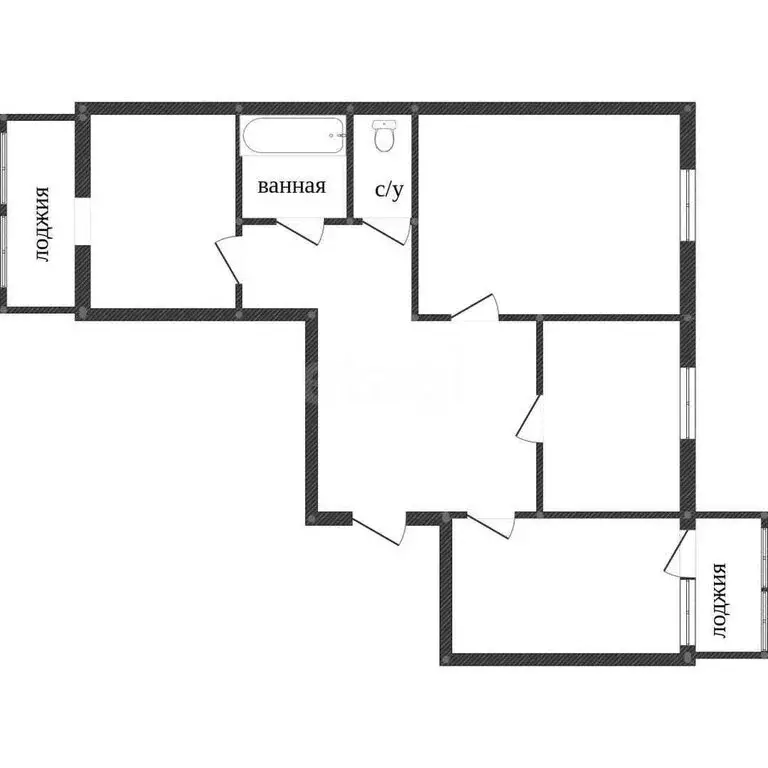 3-комнатная квартира: Кострома, посёлок Новый, 7 (64.7 м) - Фото 1