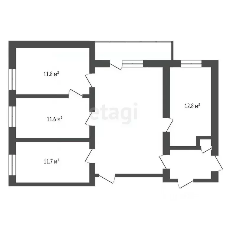 5-к кв. Архангельская область, Новодвинск Двинская ул., 38Б (98.0 м) - Фото 1