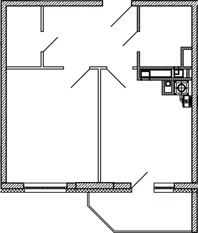 1-к кв. Московская область, Наро-Фоминский городской округ, пос. Дома ... - Фото 1