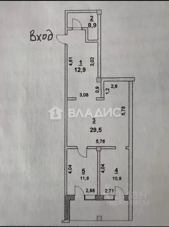 3-к кв. Новосибирская область, Бердск Изумрудный городок, 13 (78.4 м) - Фото 1