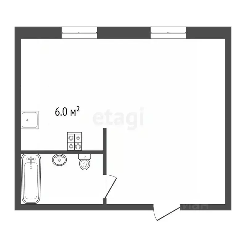1-к кв. Кемеровская область, Кемерово ул. Дегтярева, 1 (33.0 м) - Фото 1