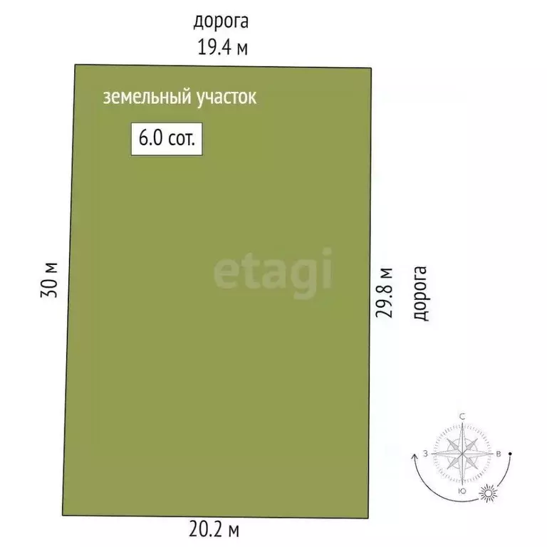 Участок в Ростовская область, Азовский район, Поселок Красный сад, ... - Фото 2