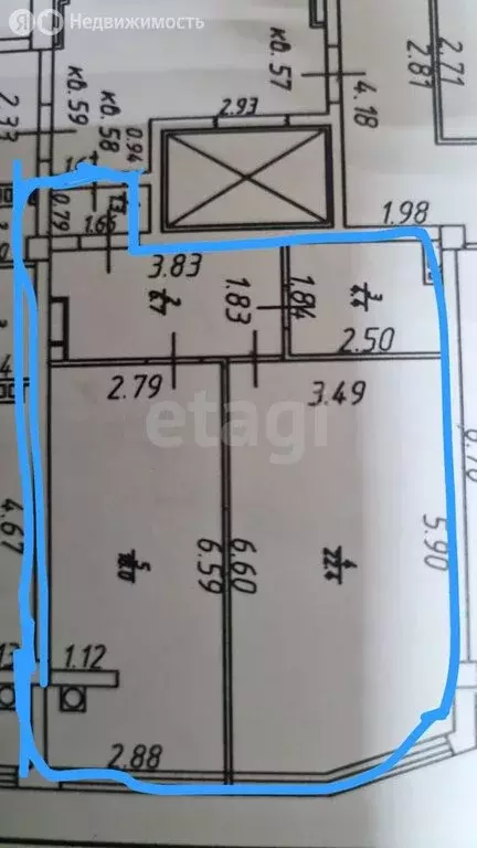 1-комнатная квартира: Михайловск, улица Ленина, 1/7 (42 м) - Фото 1