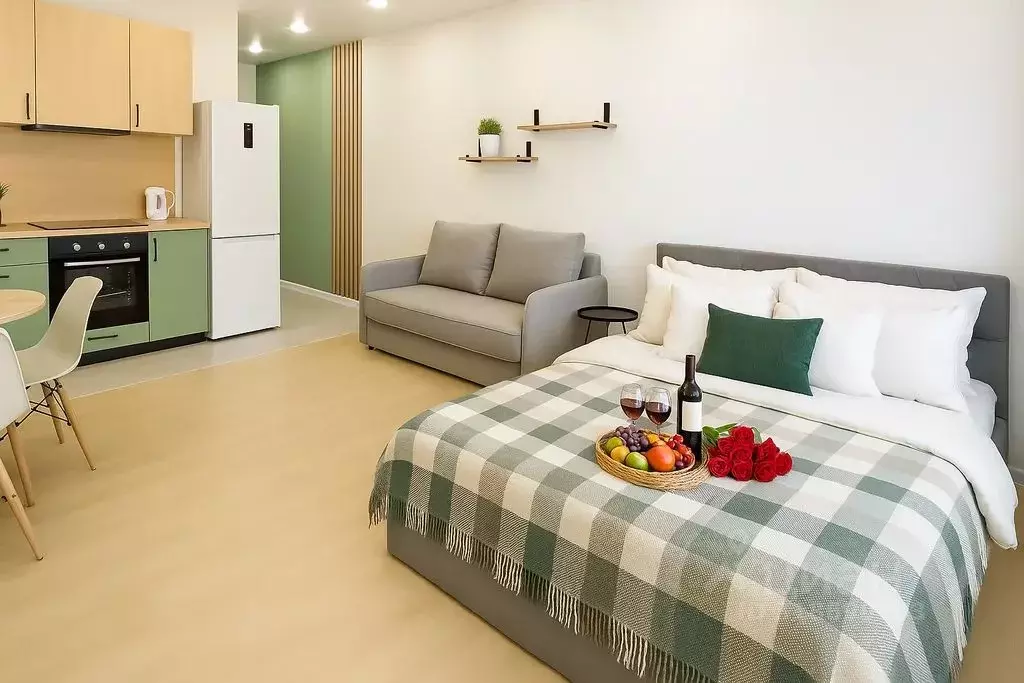 Студия Самарская область, Самара ул. Санфировой, 101 (35.0 м) - Фото 1