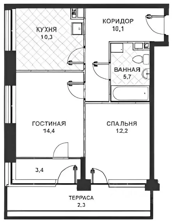 2-к кв. Москва ул. 1-я Машиностроения, 7 (59.0 м) - Фото 1