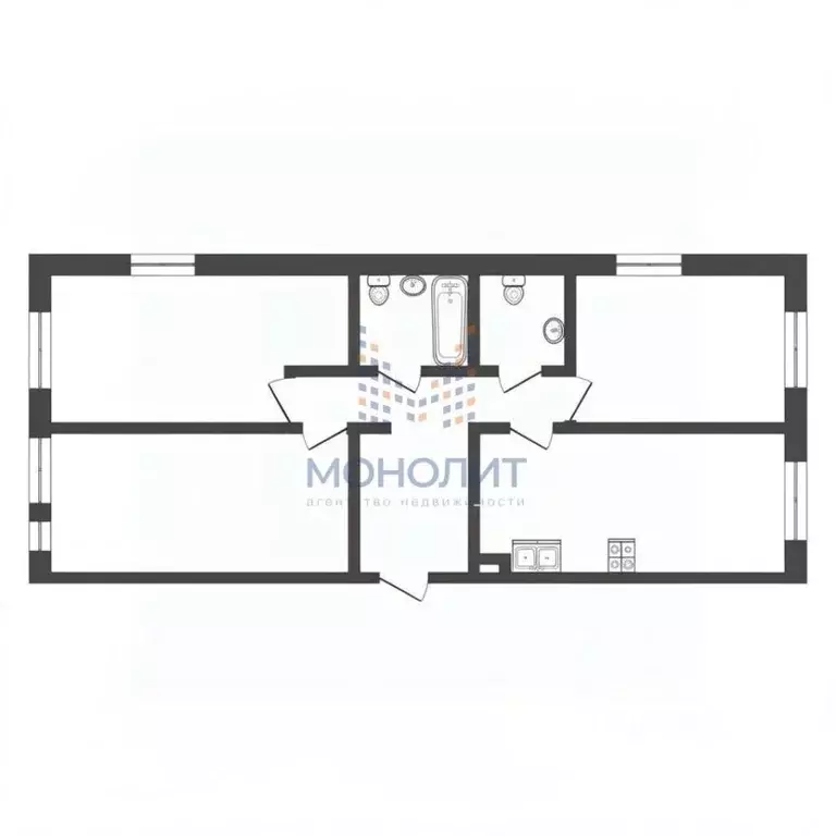 3-к кв. Москва Боровское ш., 2к3 (80.4 м) - Фото 2
