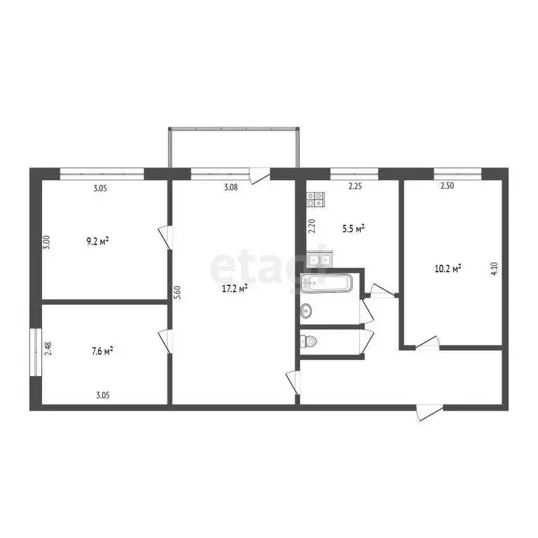 4-комнатная квартира: Петропавловск-Камчатский, бульвар Рыбацкой ... - Фото 0