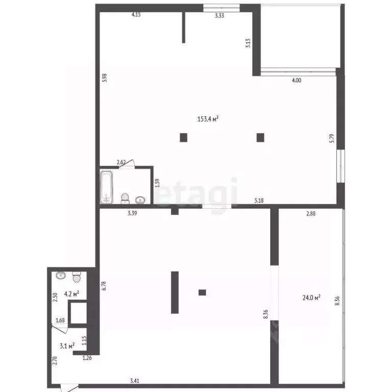 Помещение свободного назначения в Крым, Евпатория просп. Победы, ... - Фото 2