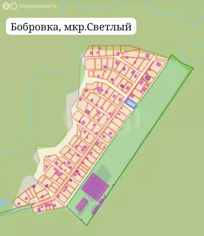 Участок в село Бобровка, микрорайон Светлый (13 м) - Фото 2