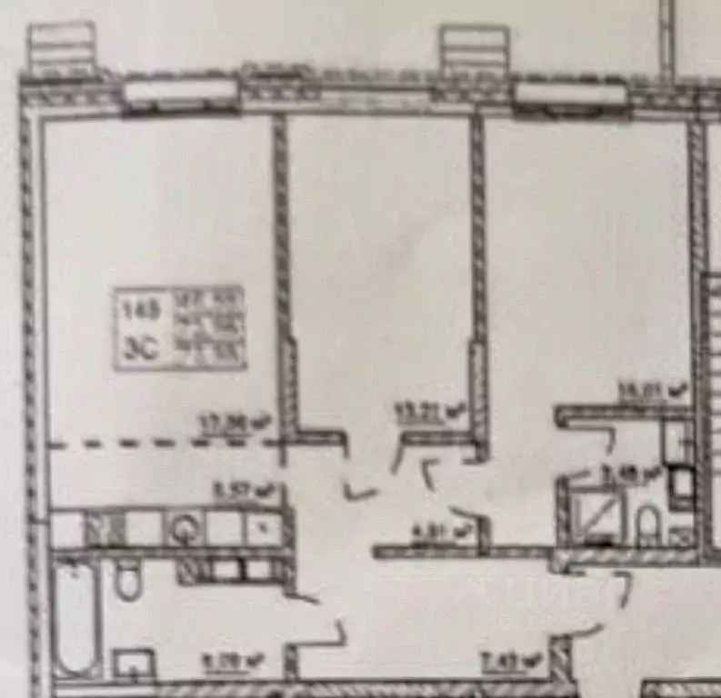3-к кв. Оренбургская область, Оренбург ул. Яицкая, 11 (74.0 м) - Фото 2