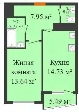 1-к кв. Воронежская область, Воронеж ул. 9 Января, 233/40 (42.0 м) - Фото 0