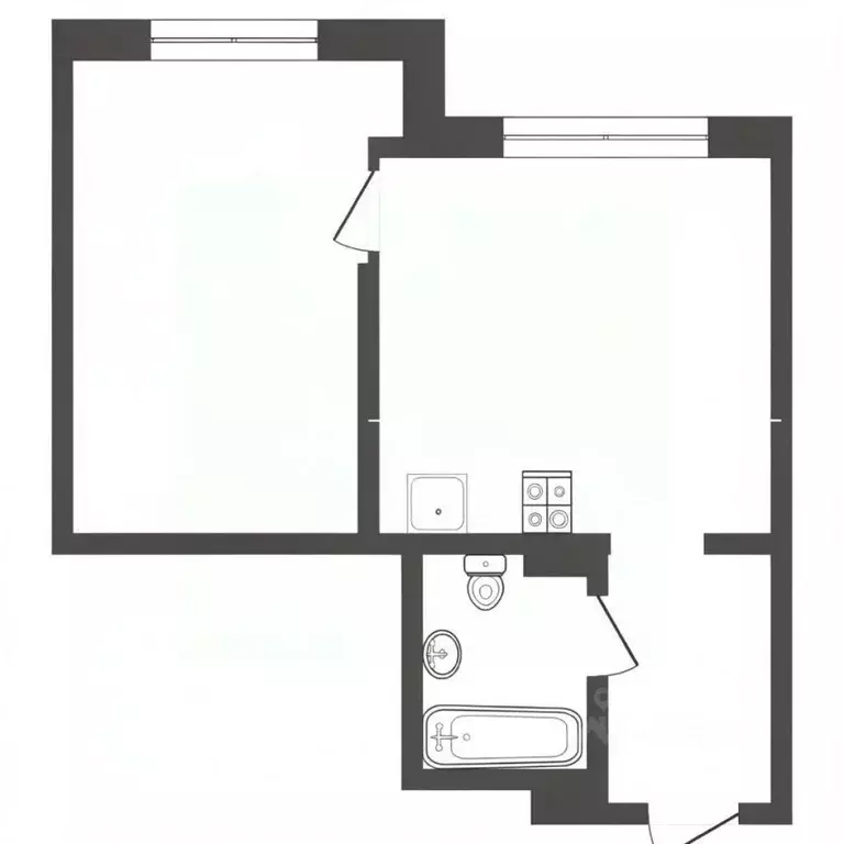 1-к кв. Тюменская область, Тюмень ул. Андрея Кореневского, 5 (37.8 м) - Фото 2
