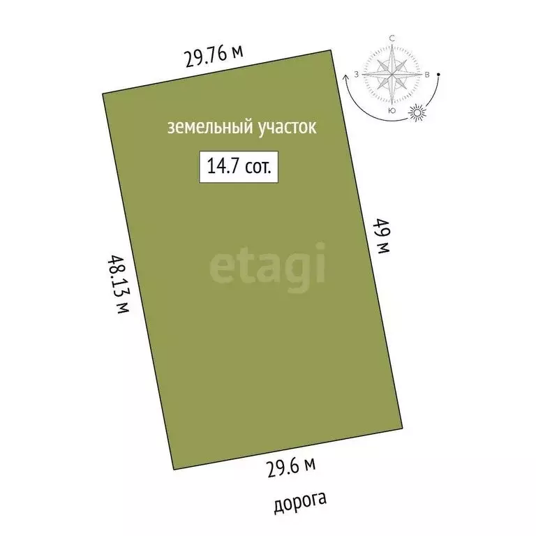 Участок в Лямбирский район, село Берсеневка (15 м) - Фото 0