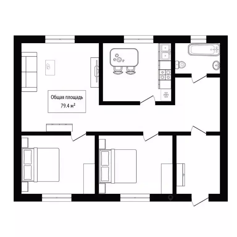 Дом в Алтай, Горно-Алтайск Советская ул., 24 (79 м) - Фото 2