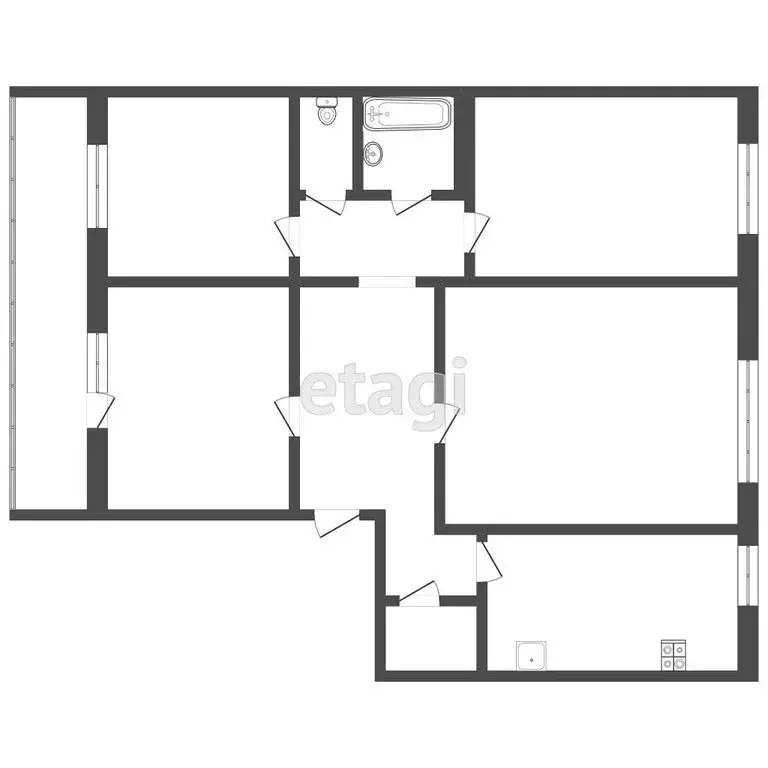 4-комнатная квартира: Саранск, Большевистская улица, 111Б (138 м) - Фото 0
