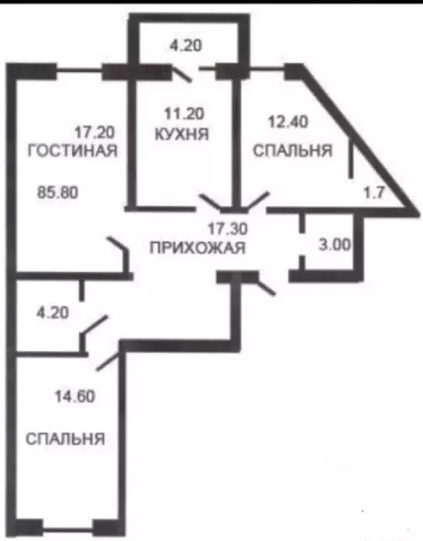 3-к кв. Ставропольский край, Ставрополь ул. Тухачевского, 24/4 (87.0 ... - Фото 0