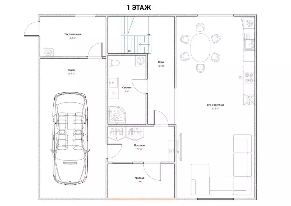 Коттедж в Тульская область, Щекинский район, Крапивенское с/пос, пос. ... - Фото 2