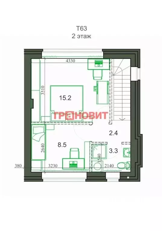 Таунхаус в Новосибирская область, с. Новолуговое, Березки-2 мкр, 5-й ... - Фото 1