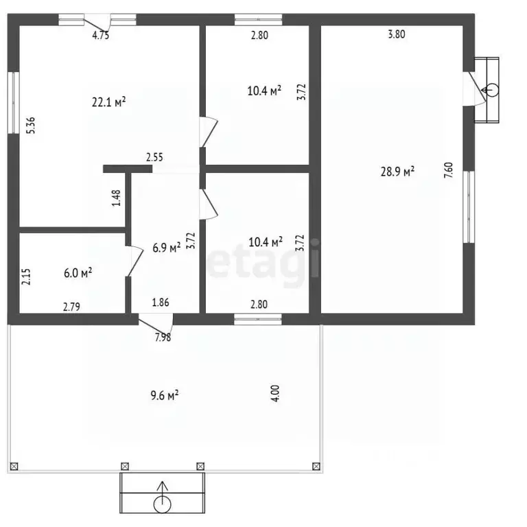 Дом в Забайкальский край, Читинский район, Угданское с/пос, с. Угдан ... - Фото 1