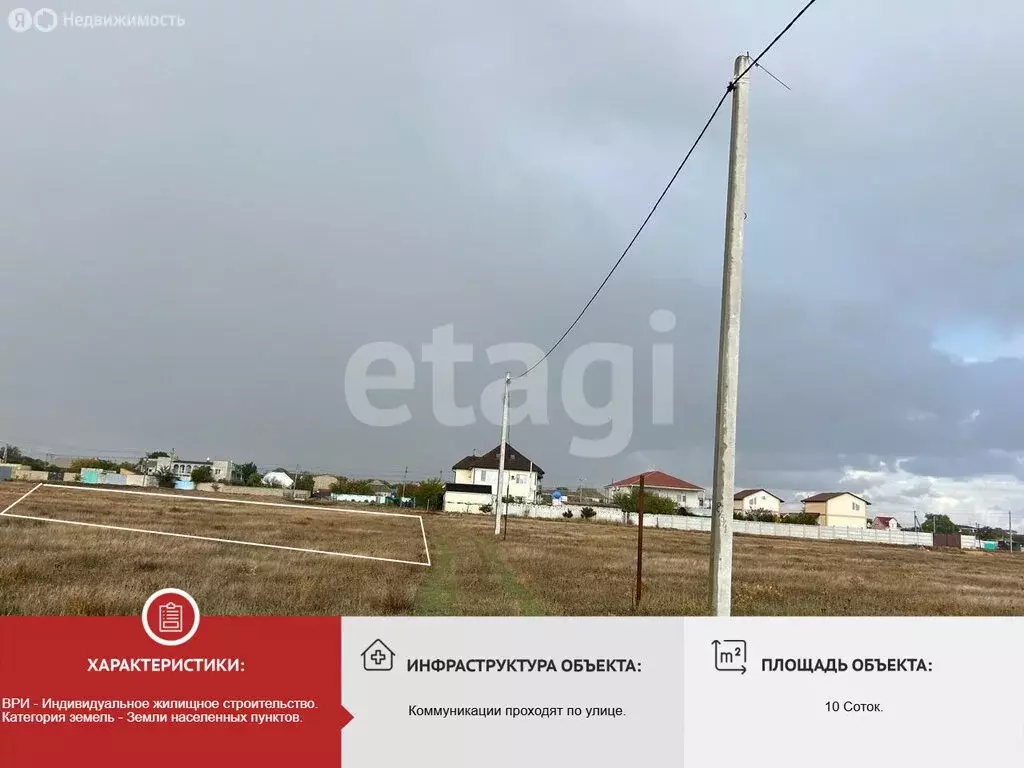 Участок в Сакский район, Молочненское сельское поселение, село Витино ... - Фото 2