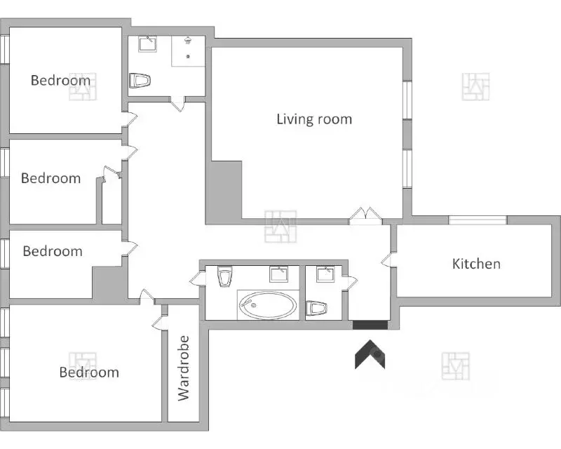 5-к кв. Москва Кривоарбатский пер., 12 (141.0 м) - Фото 1