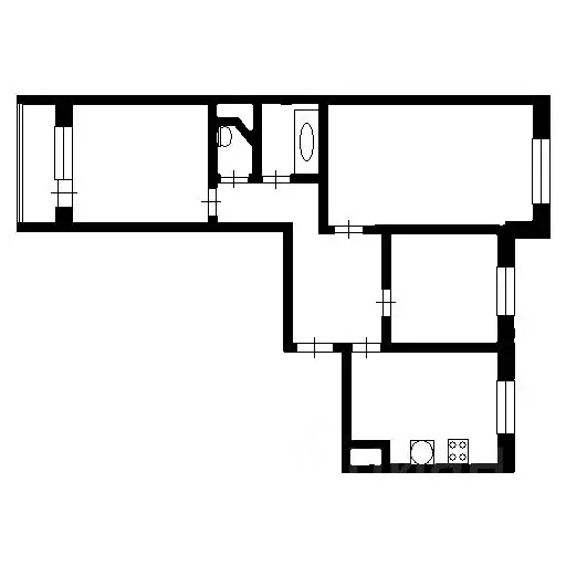 3-к кв. Тюменская область, Тюмень ул. Елизарова, 49 (66.0 м) - Фото 1