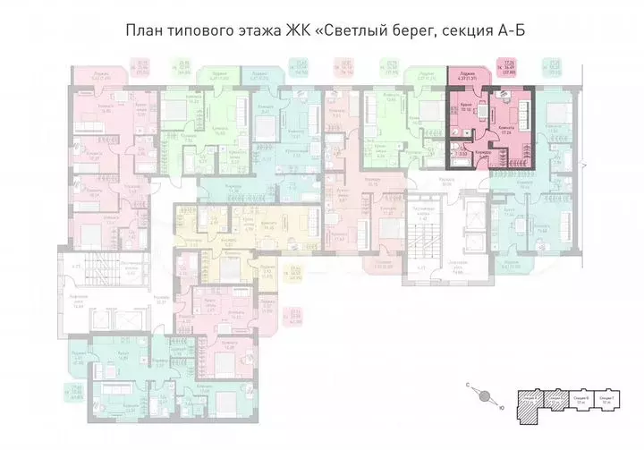 1-к. квартира, 37,8м, 6/12эт. - Фото 1