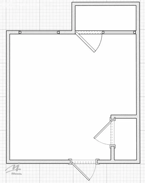 1-комнатная квартира: Барнаул, улица Гоголя, 52 (35.14 м) - Фото 1