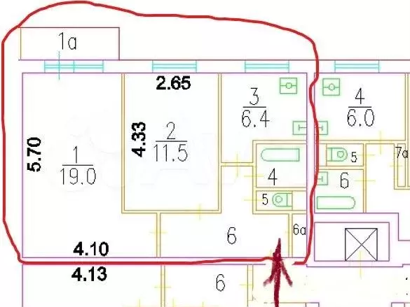 2-к. квартира, 47 м, 5/9 эт. - Фото 0