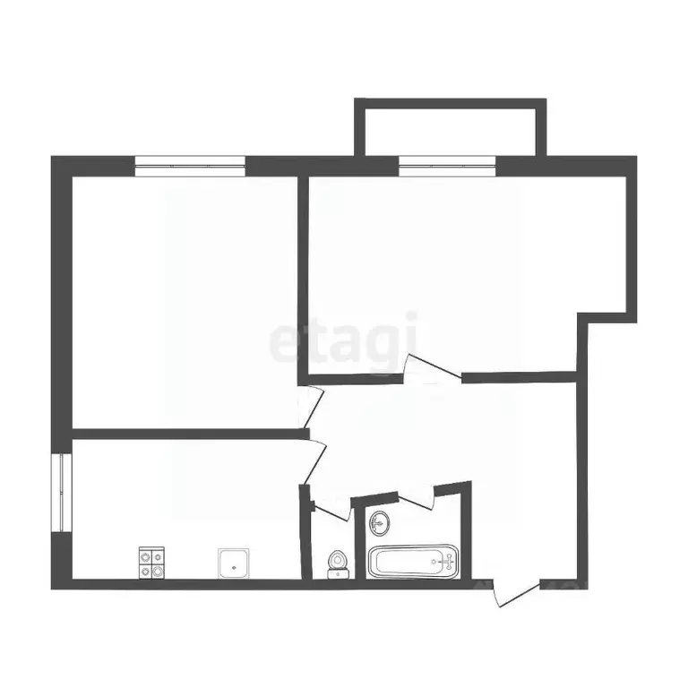 2-к кв. Смоленская область, Смоленск ул. Багратиона, 26 (60.0 м) - Фото 1