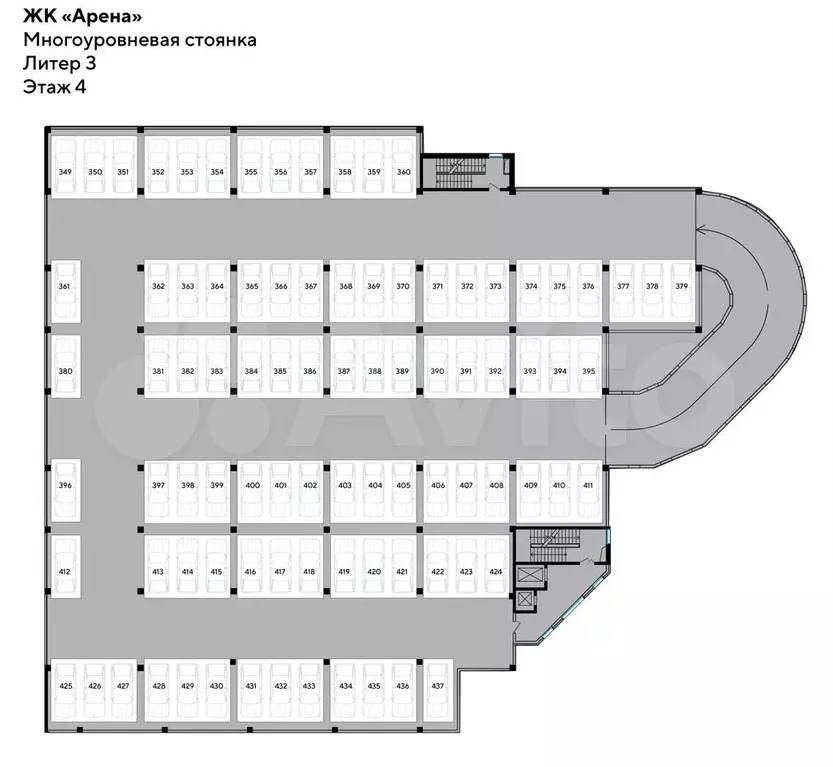 Машиноместо, 13 м - Фото 0