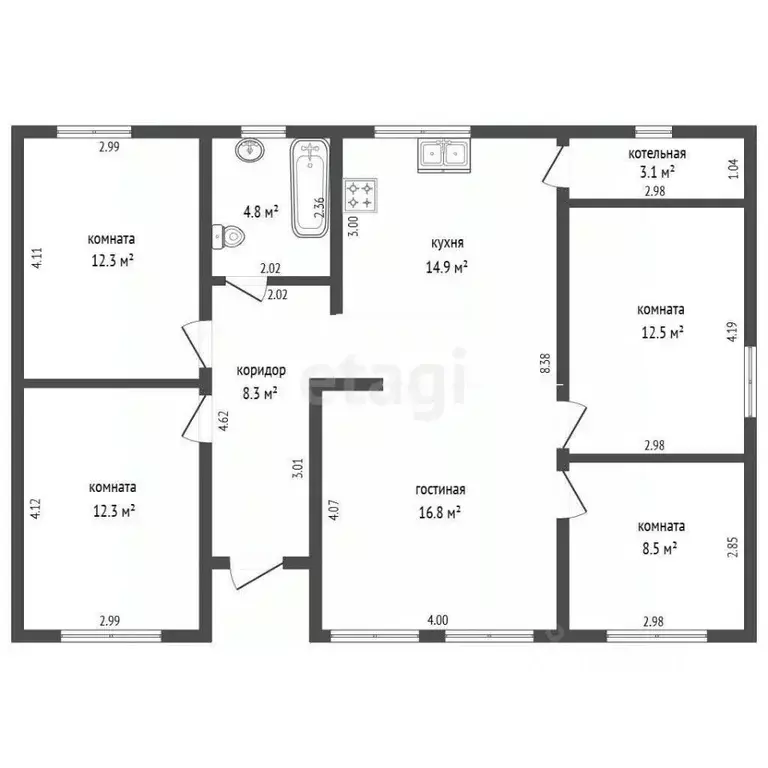 Дом в Московская область, Раменское ул. Августовская, 5 (94 м) - Фото 2