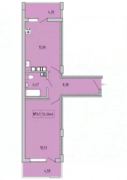 1-к кв. Крым, Феодосия ул. Грина, 43 (55.26 м) - Фото 0