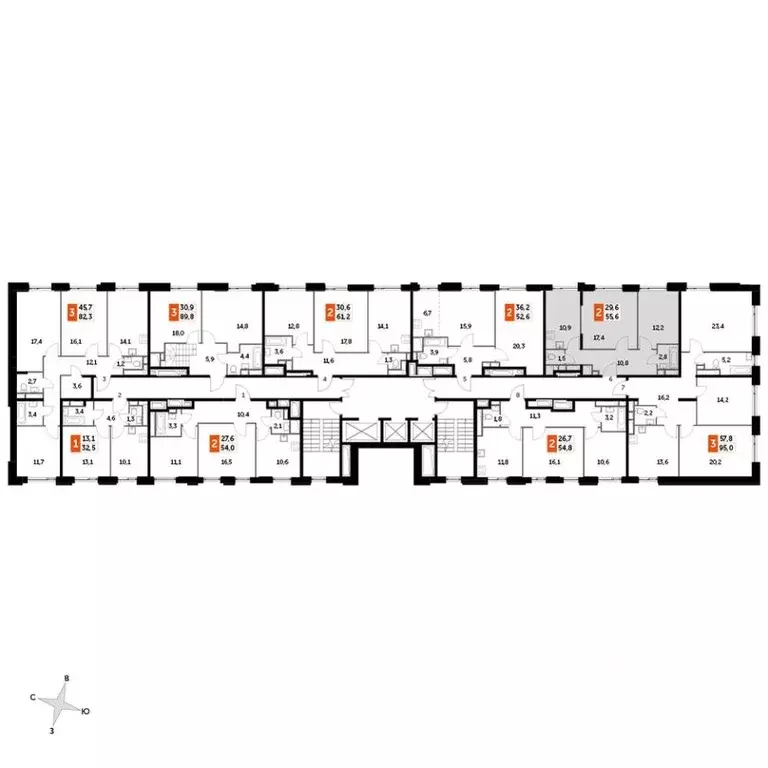 2-к кв. Москва Зорге 9 жилой комплекс, 9Ак6 (53.5 м) - Фото 0