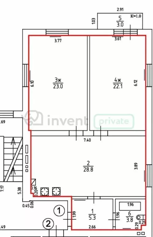 2-комнатная квартира: микрорайон Чкаловск, улица Жиленкова, 7 (83 м) - Фото 1