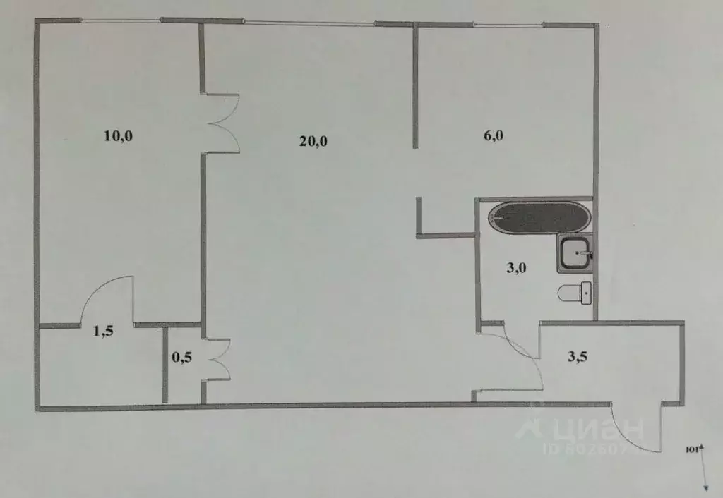 2-к кв. Приморский край, Уссурийск ул. Некрасова, 50 (44.5 м) - Фото 2