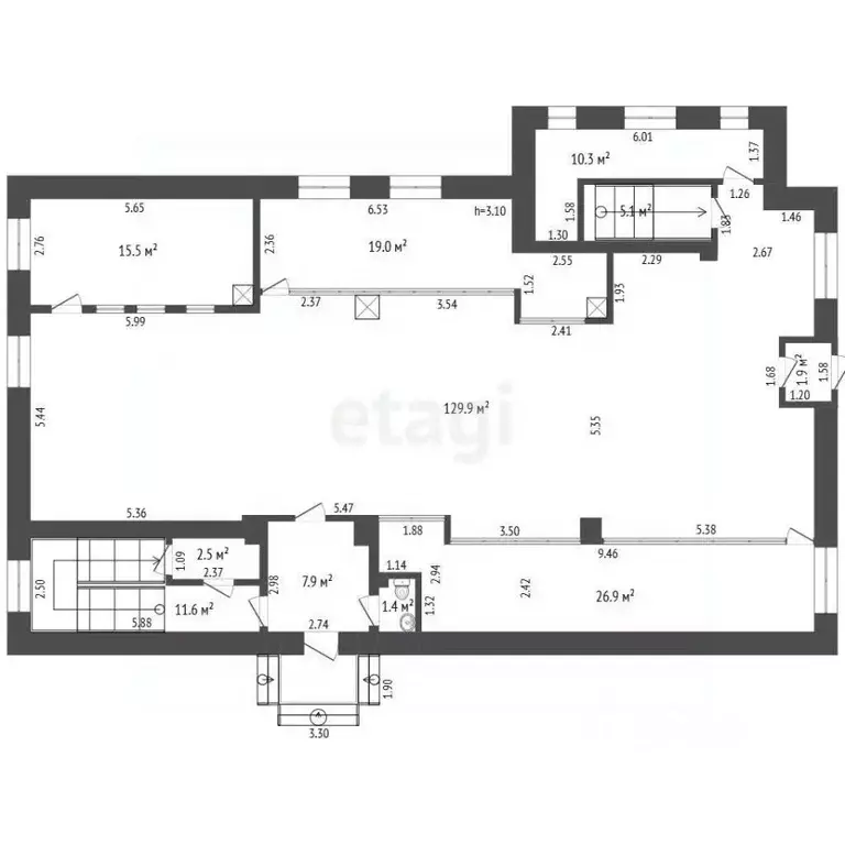 Офис в Мордовия, Саранск Рабочая ул., 15 (200 м) - Фото 1