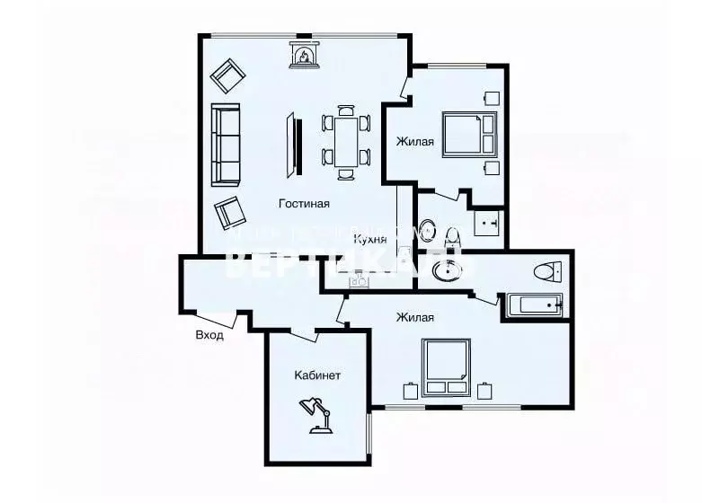 4-к кв. Москва Большой Патриарший пер., 8С1 (125.0 м) - Фото 2